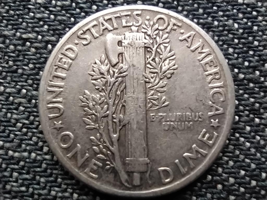 USA Mercury Dime .900 ezüst 1 dime 1944
