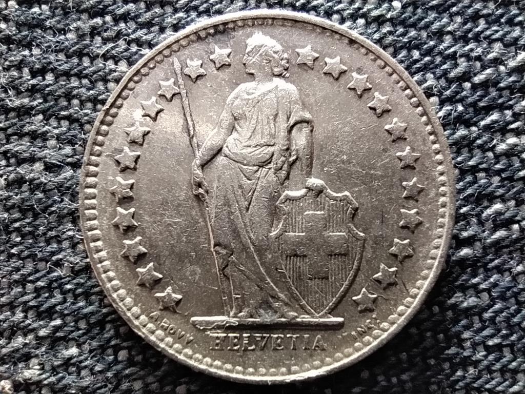 Svájc .835 ezüst 1/2 Frank 1944 B