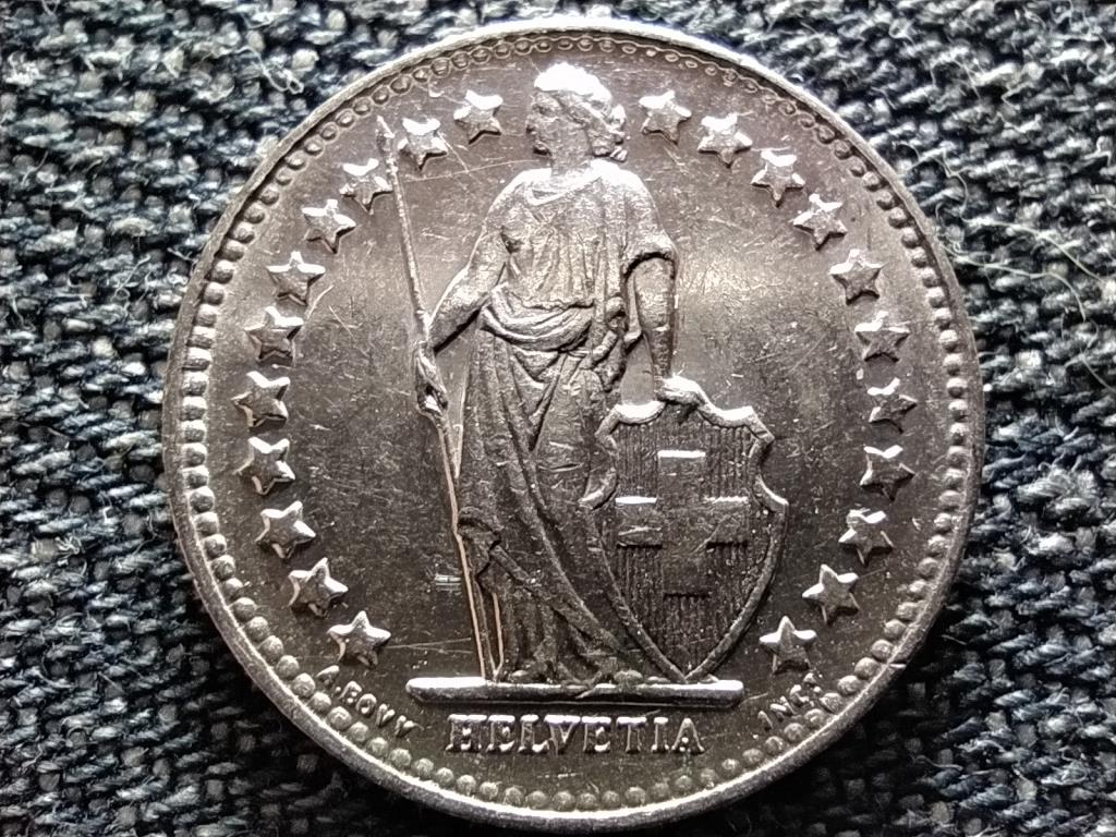 Svájc .835 ezüst 1/2 Frank 1945 B