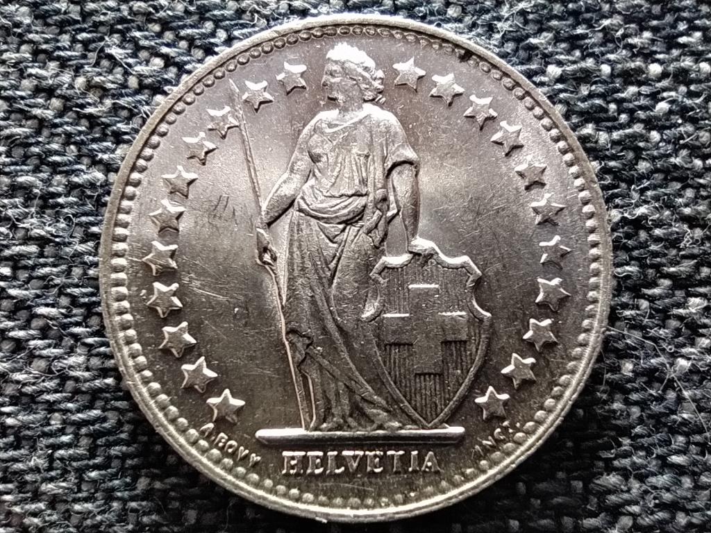 Svájc .835 ezüst 1/2 Frank 1956 B