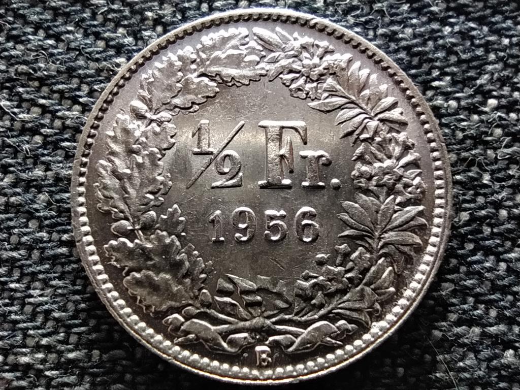Svájc .835 ezüst 1/2 Frank 1956 B