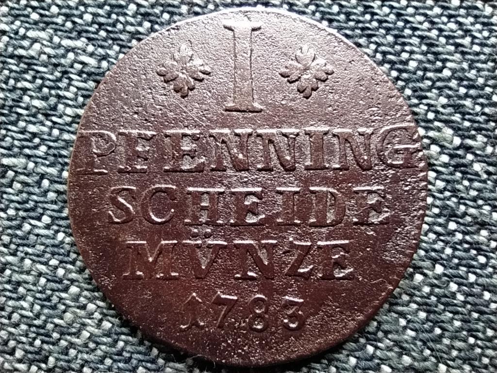 Brunswick-Wolfenbüttel fejedelemség I. Károly ezüst 1 pfennig 1783 