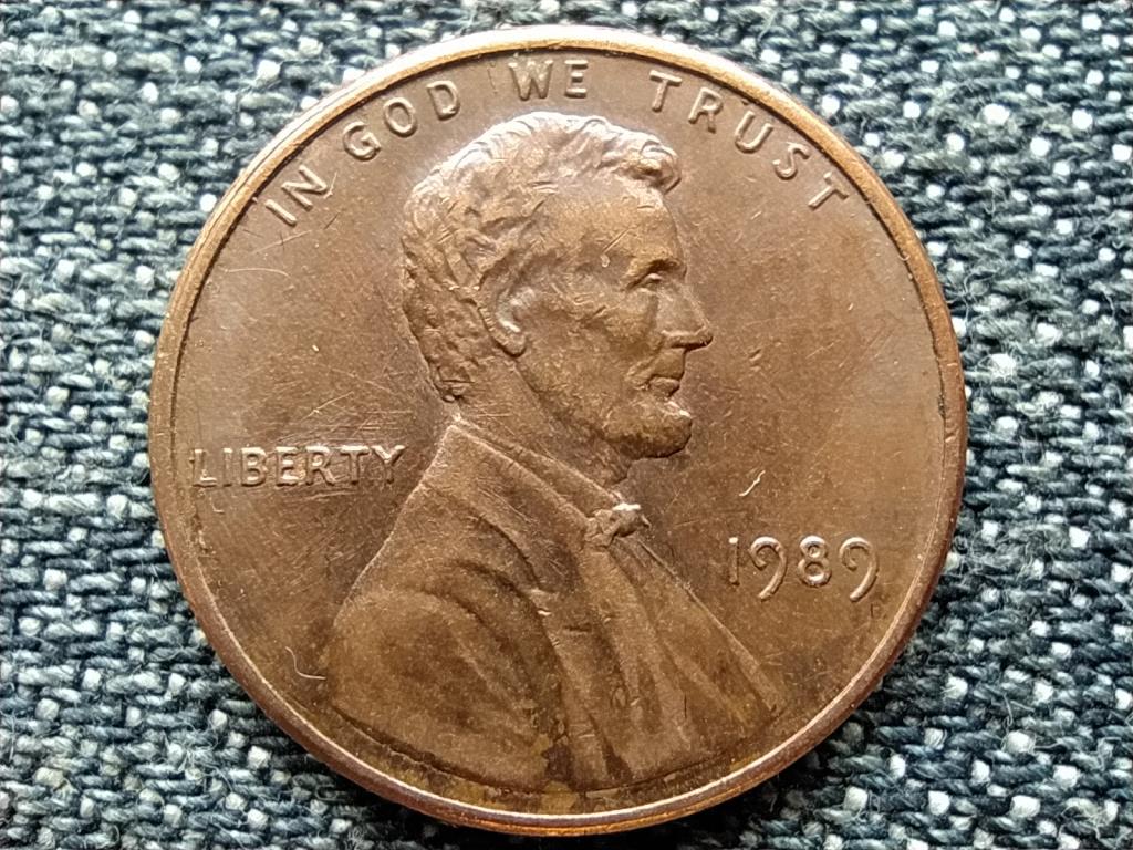 USA Lincoln Emlékmű 1 Cent 1989