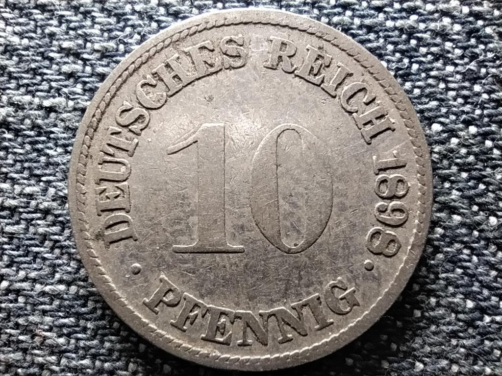 Németország Második Birodalom II. Vilmos (1888-1918) 10 Pfennig 1898 G RITKA