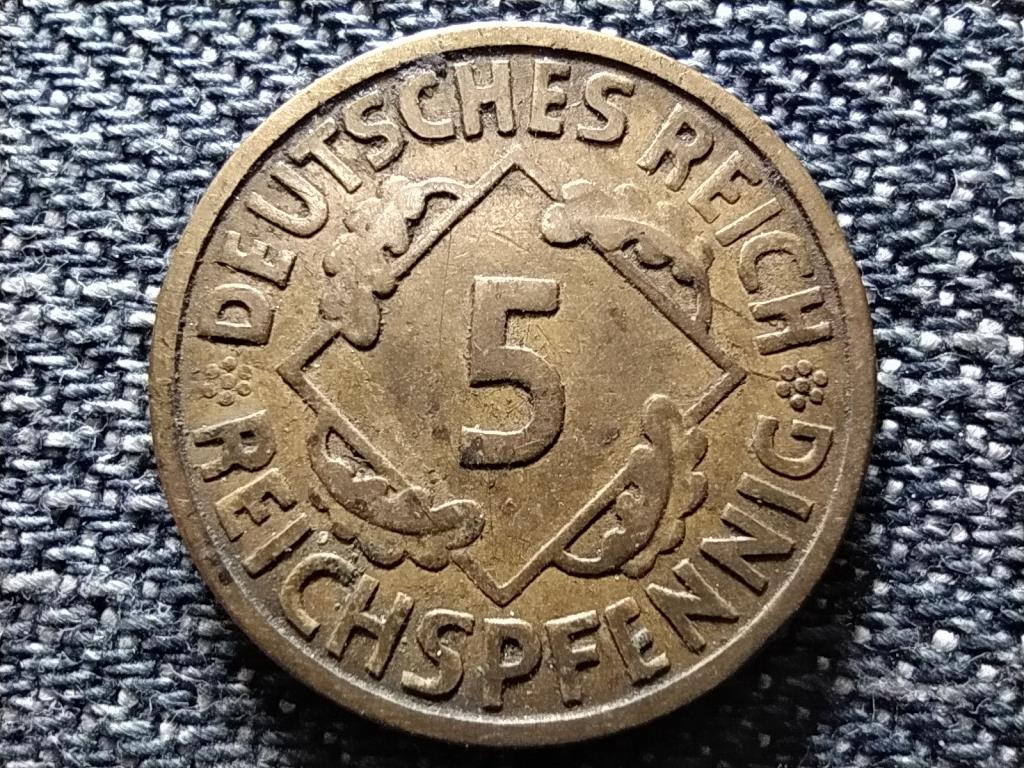 Németország Weimari Köztársaság (1919-1933) 5 Reichspfennig 1925 A