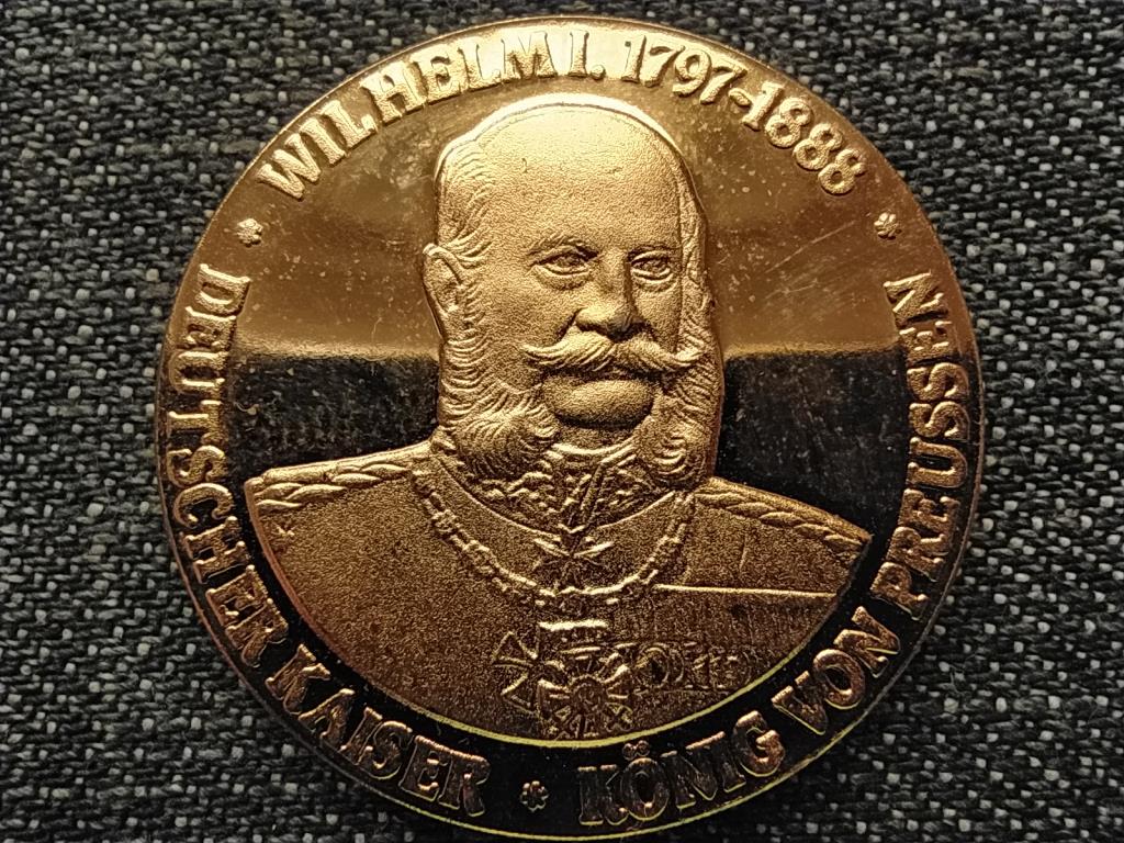 Németország Vilmos császár 1797-1888 Emlékérem
