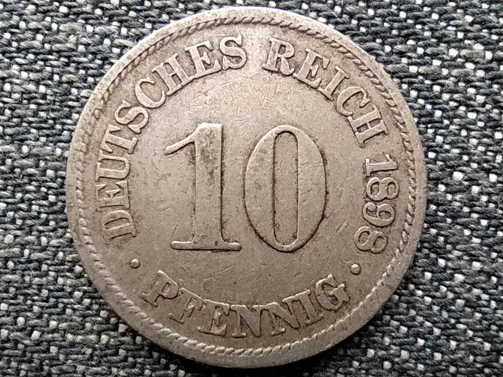 Németország Második Birodalom II. Vilmos (1888-1918) 10 Pfennig 1898 A