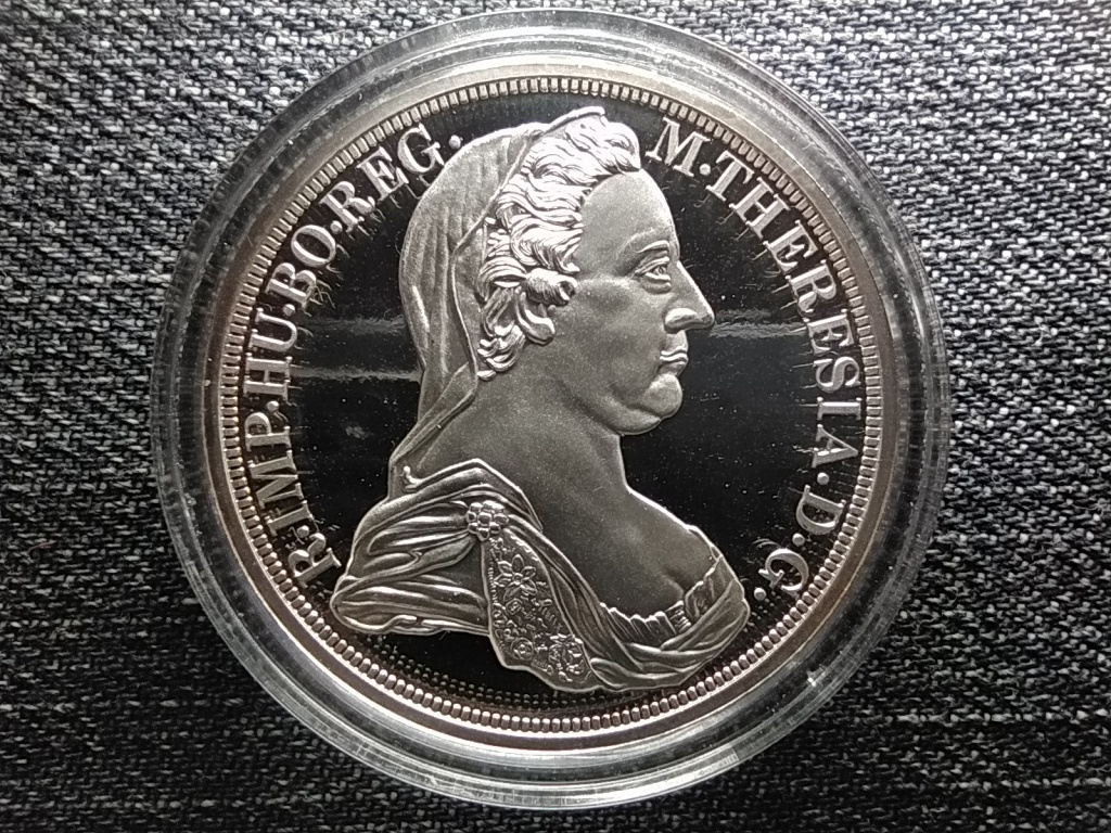 Ausztria Mária Terézia (1740-1780) gazdagon ezüstözött 1 Tallér másolat 1780 PP