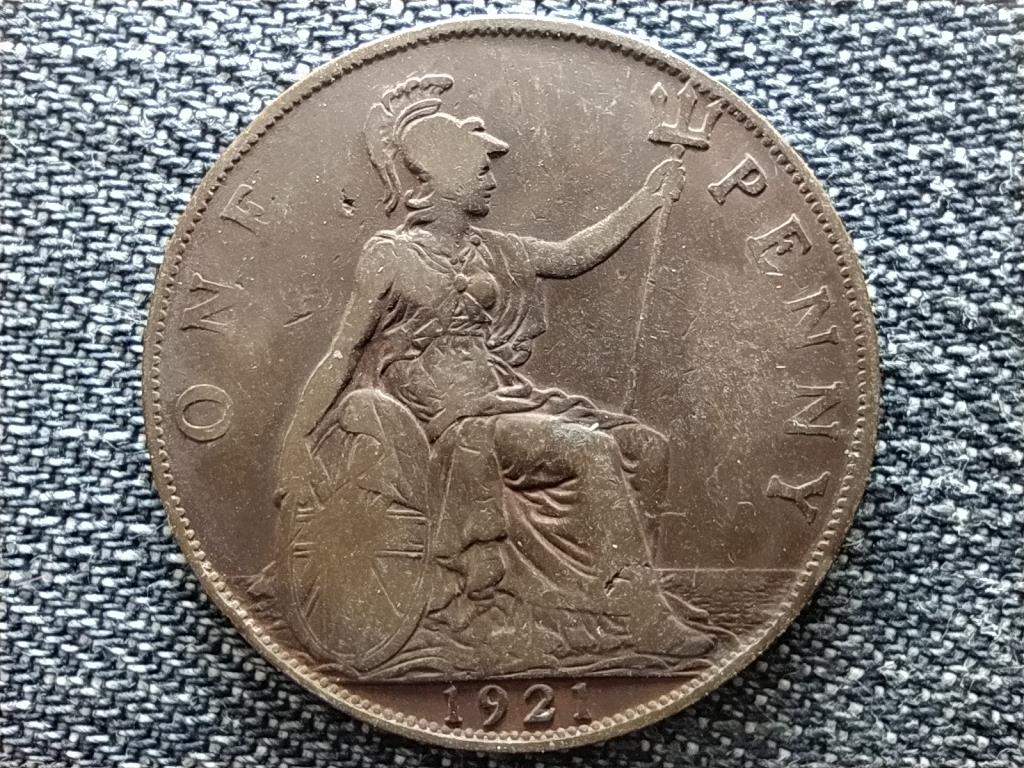 Anglia V. György (1910-1936) 1 Penny 1921