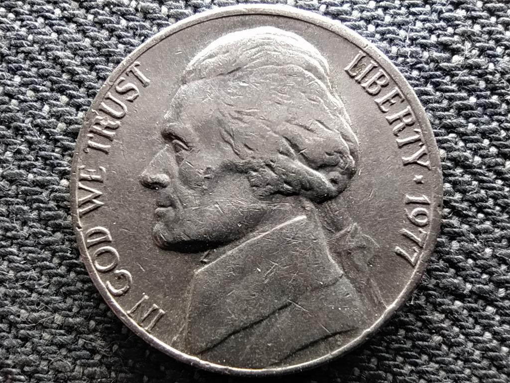 USA Jefferson nikkel Monticello 5 Cent 1977