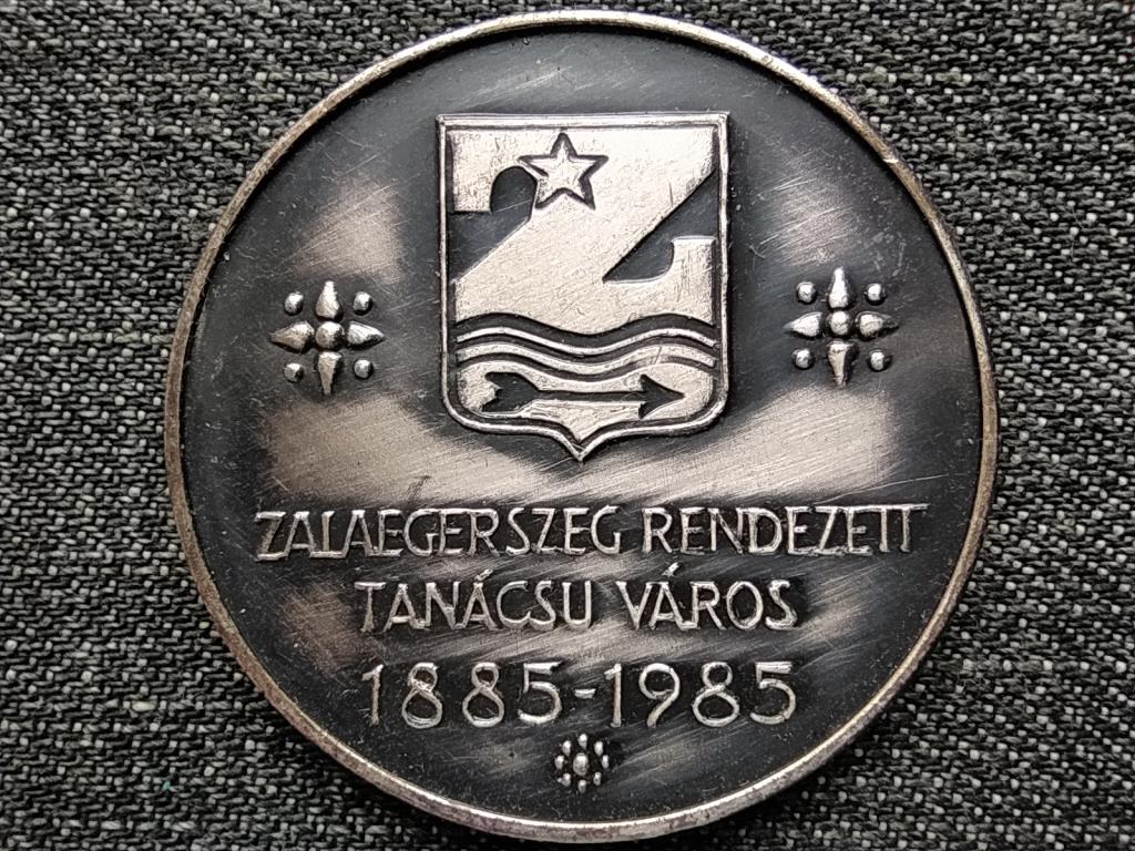 MÉE Zalaegerszegi Csoport Zalaegerszeg város 1985 bronz ezüstpatinázott