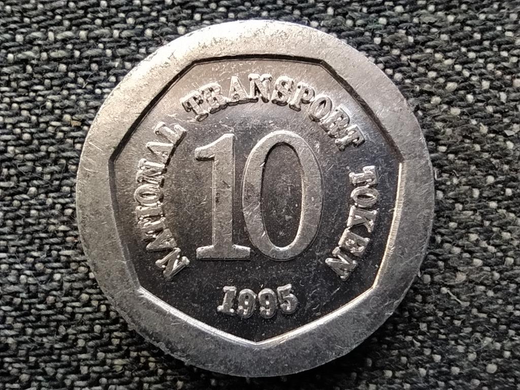 Anglia Nemzetközi Közlekedési Zseton Taurus 10 penny 1994-1995
