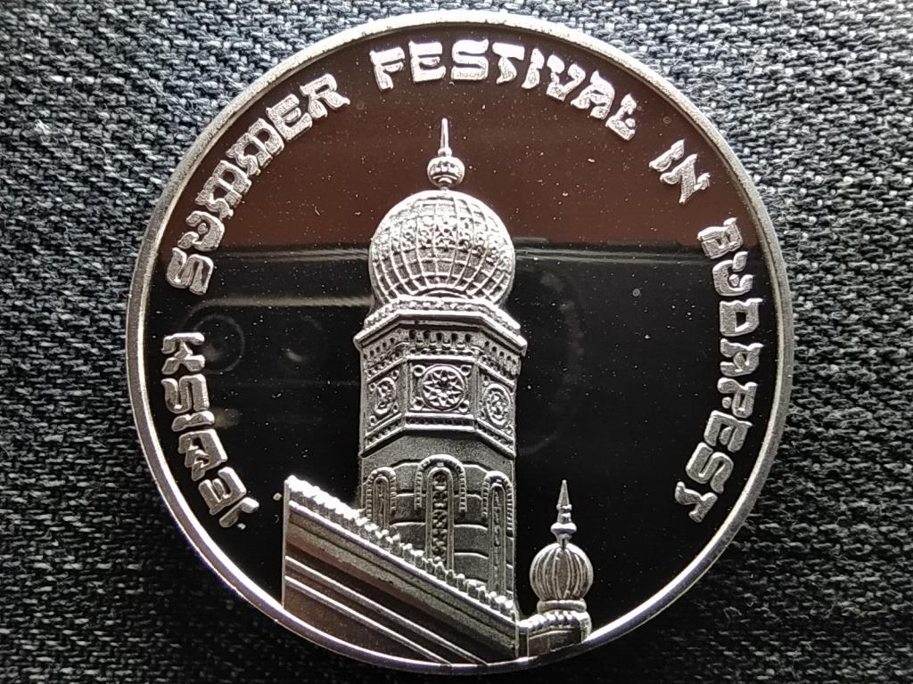 Zsidó Nyári Fesztivál Budapest .925 ezüst érem