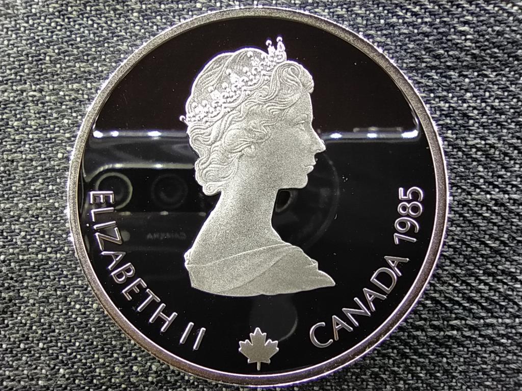 Kanada Téli olimpia Calgary gyorskorcsolya .925 ezüst 20 Dollár 1985 PP