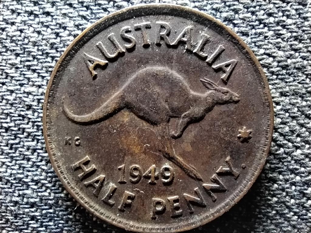 Ausztrália VI. György (1936-1952) 1/2 Penny 1949 •