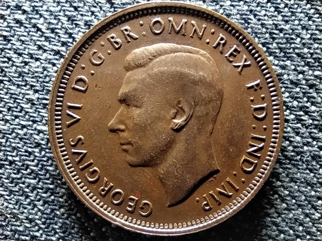 Ausztrália VI. György (1936-1952) 1/2 Penny 1946 •