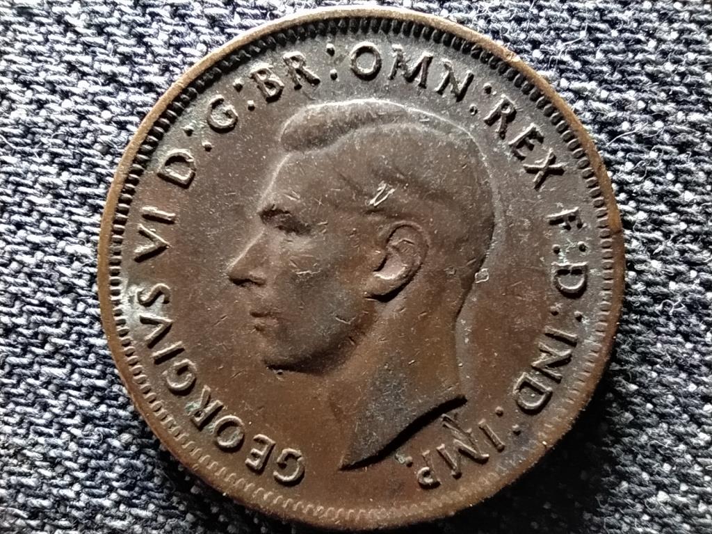 Ausztrália VI. György (1936-1952) 1/2 Penny 1943