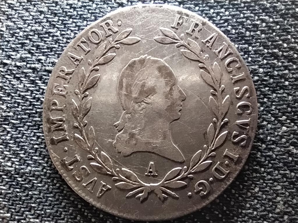 Ausztria II. Ferenc .583 ezüst 20 Krajcár 1809 A