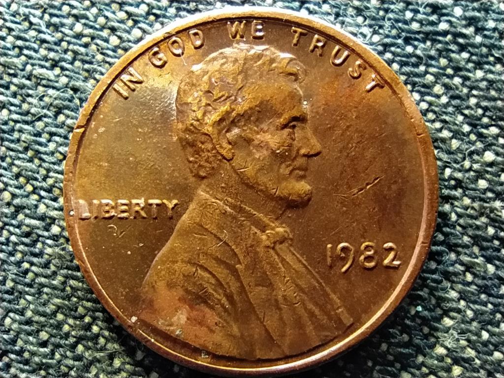 USA Lincoln Emlékmű 1 Cent 1982