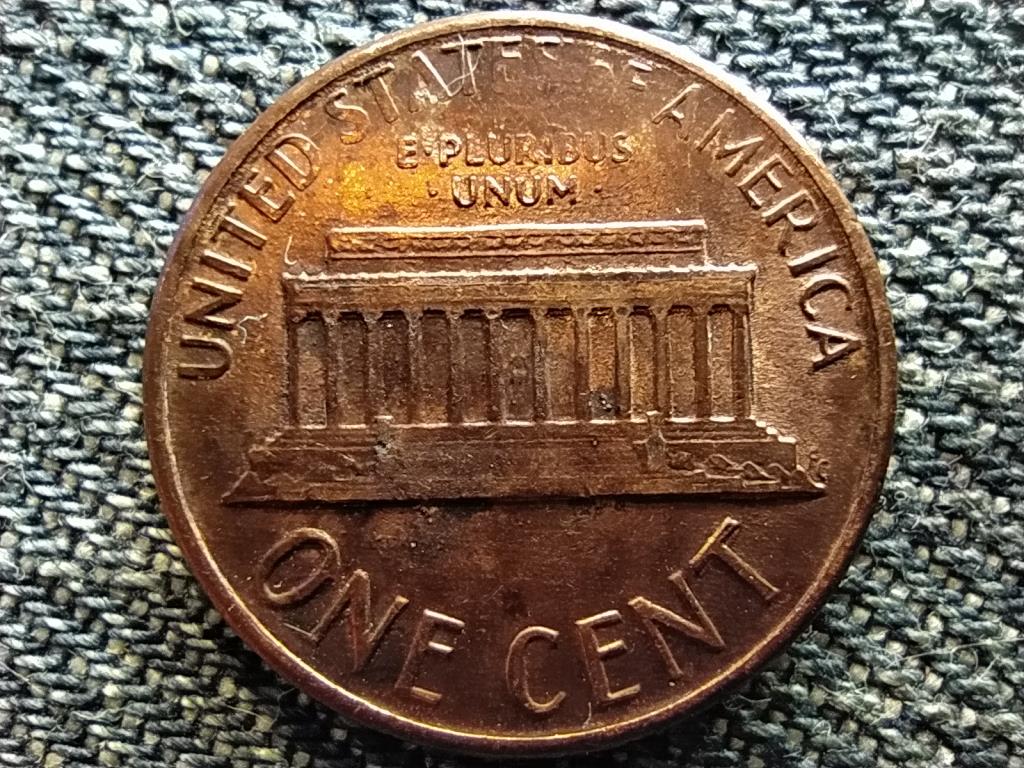 USA Lincoln Emlékmű 1 Cent 1986 D 