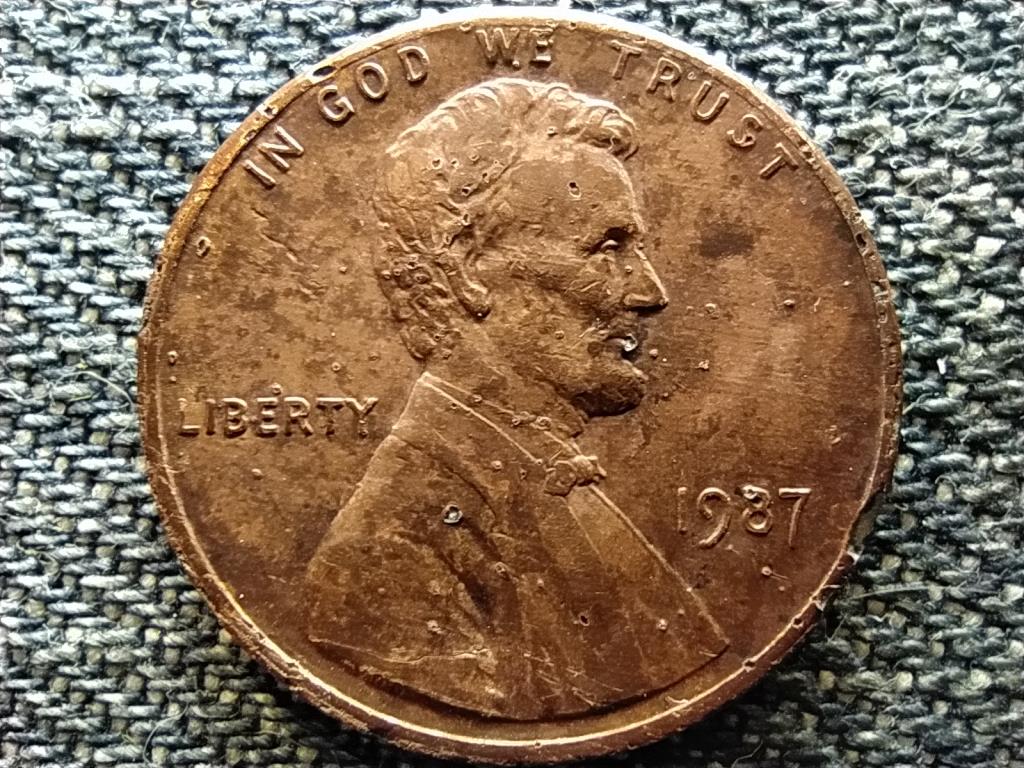 USA Lincoln Emlékmű 1 Cent 1987