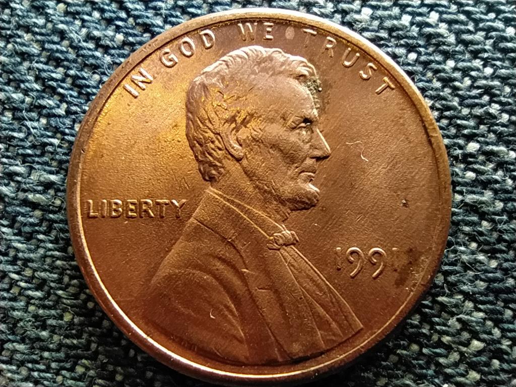 USA Lincoln Emlékmű 1 Cent 1991