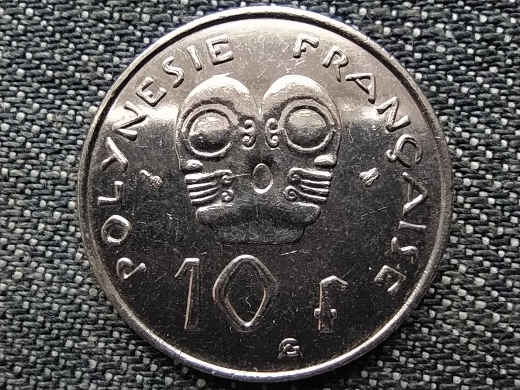 French Polynesia 10 Frank Coin 1998