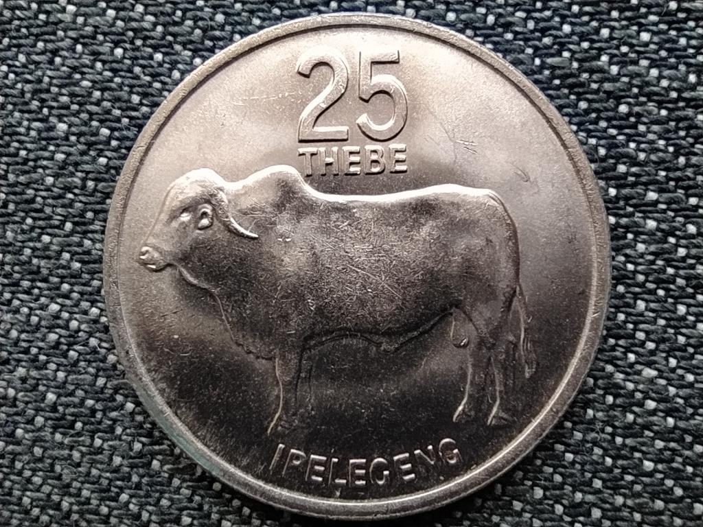 Botswana zebu 25 thebe 1976