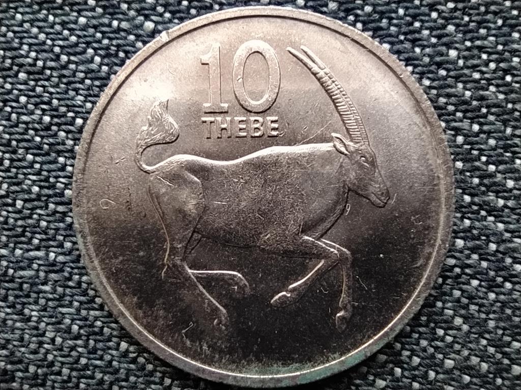Botswana gazella 10 thebe 1976