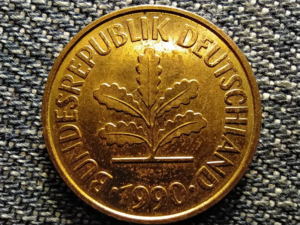 Németország NSZK (1949-1990) 5 Pfennig 1990 F