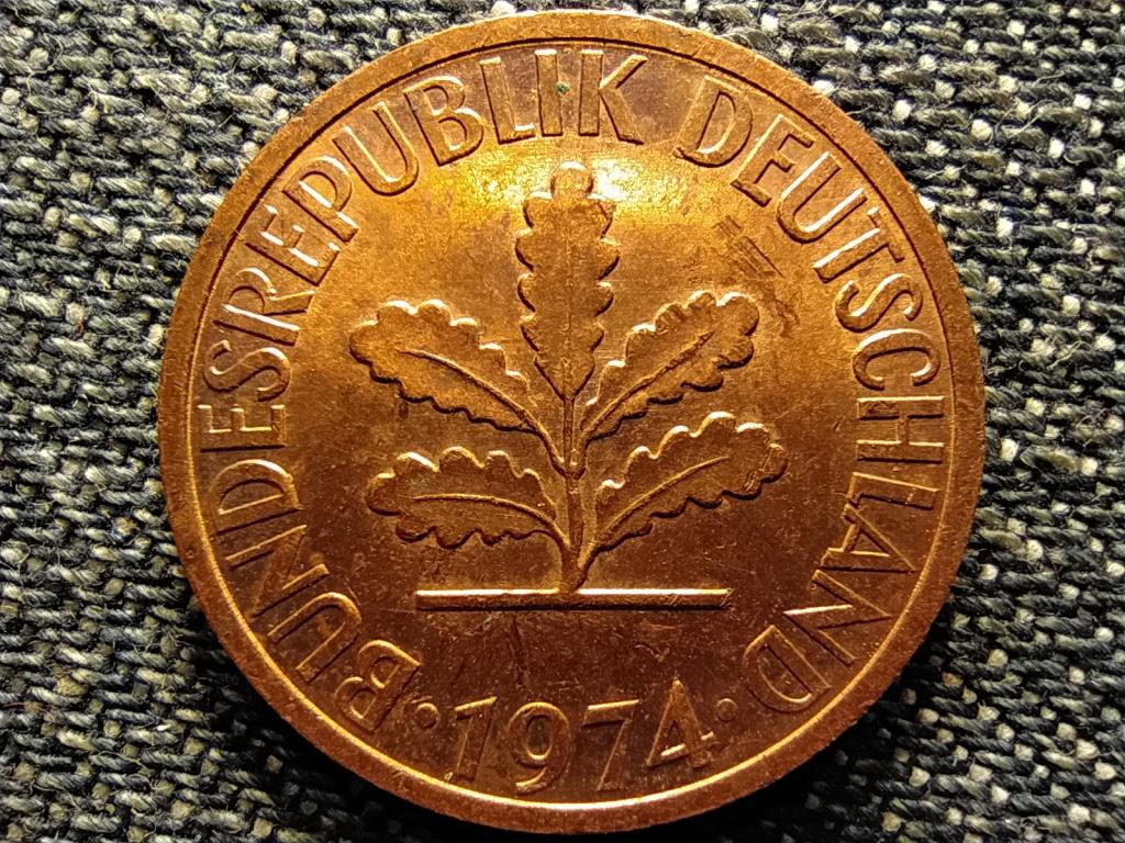 Németország NSZK (1949-1990) 2 Pfennig 1974 G