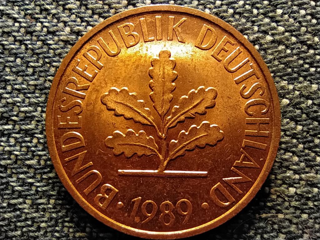 Németország NSZK (1949-1990) 2 Pfennig 1989 J