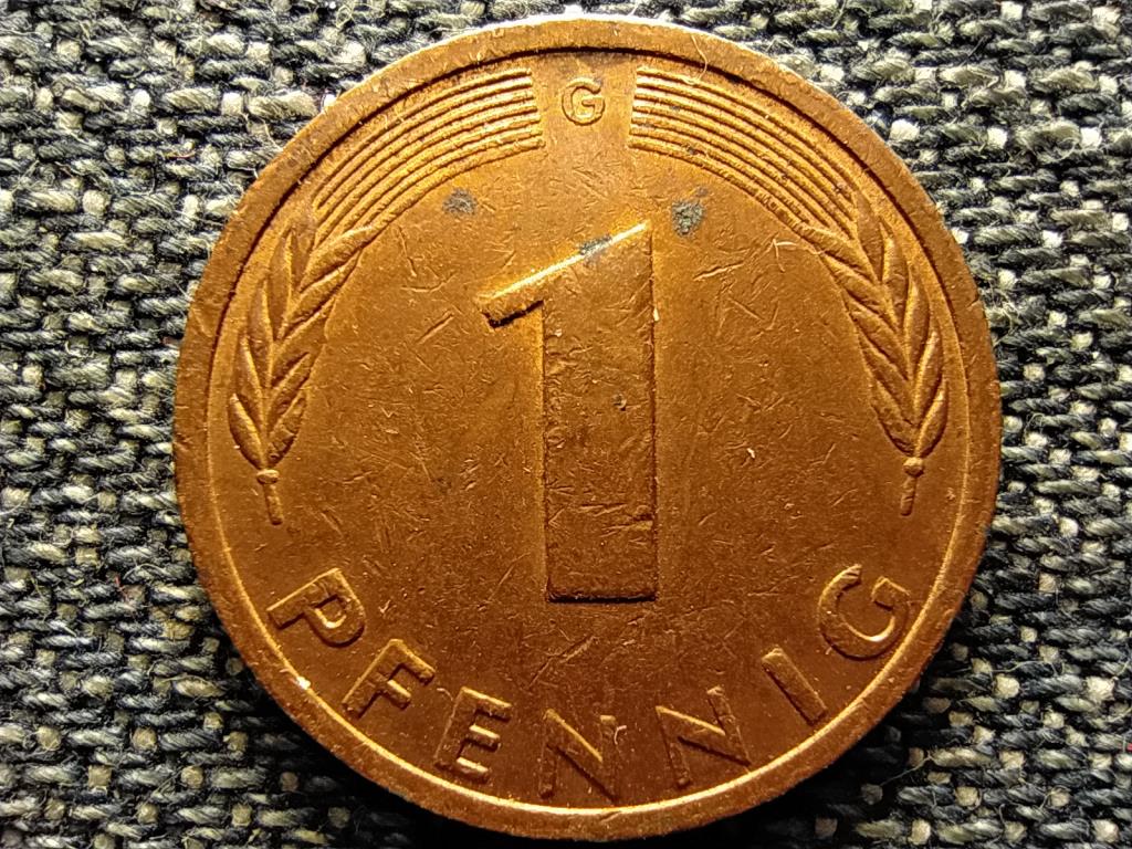 Németország NSZK (1949-1990) 1 Pfennig 1980 G