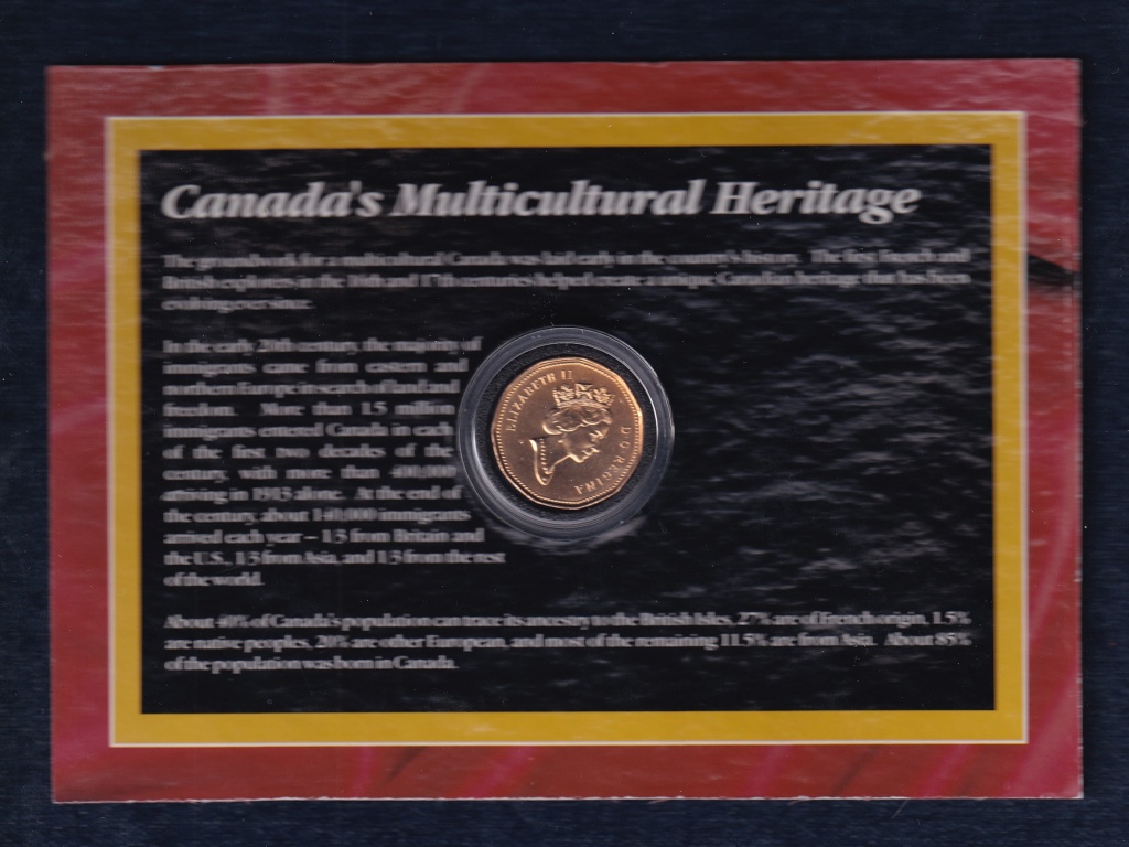 Kanada 20. századi történelme jeges búvár 1 dollár 1996 + EXPO 67 bélyeg szett