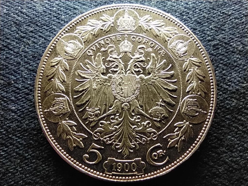 Ausztria Ferenc József .900 ezüst 5 Korona 1900