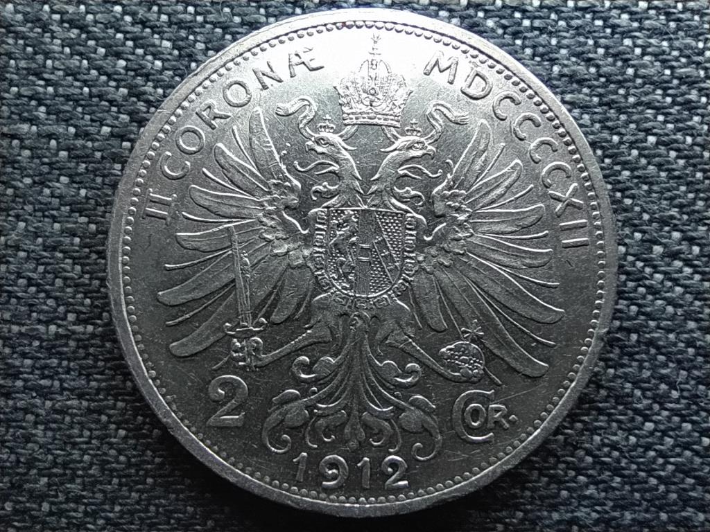 Ausztria Ferenc József .835 ezüst 2 Korona 1912