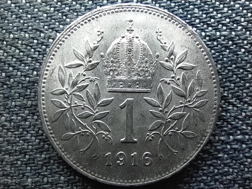 Ausztria Ferenc József Osztrák-Magyar .835 ezüst 1 Korona 1916