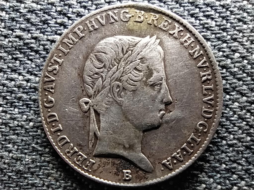 V. Ferdinánd (1835-1848) .500 ezüst 10 Krajcár 1848 B