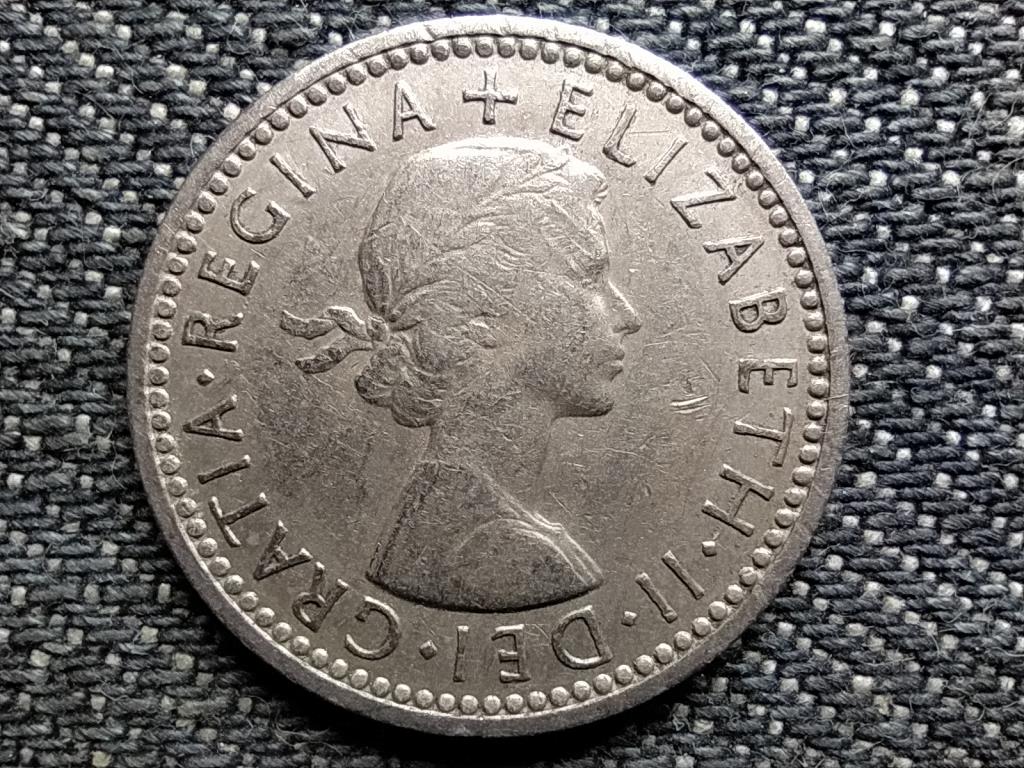 Anglia II. Erzsébet (1952-) 6 Penny 1957