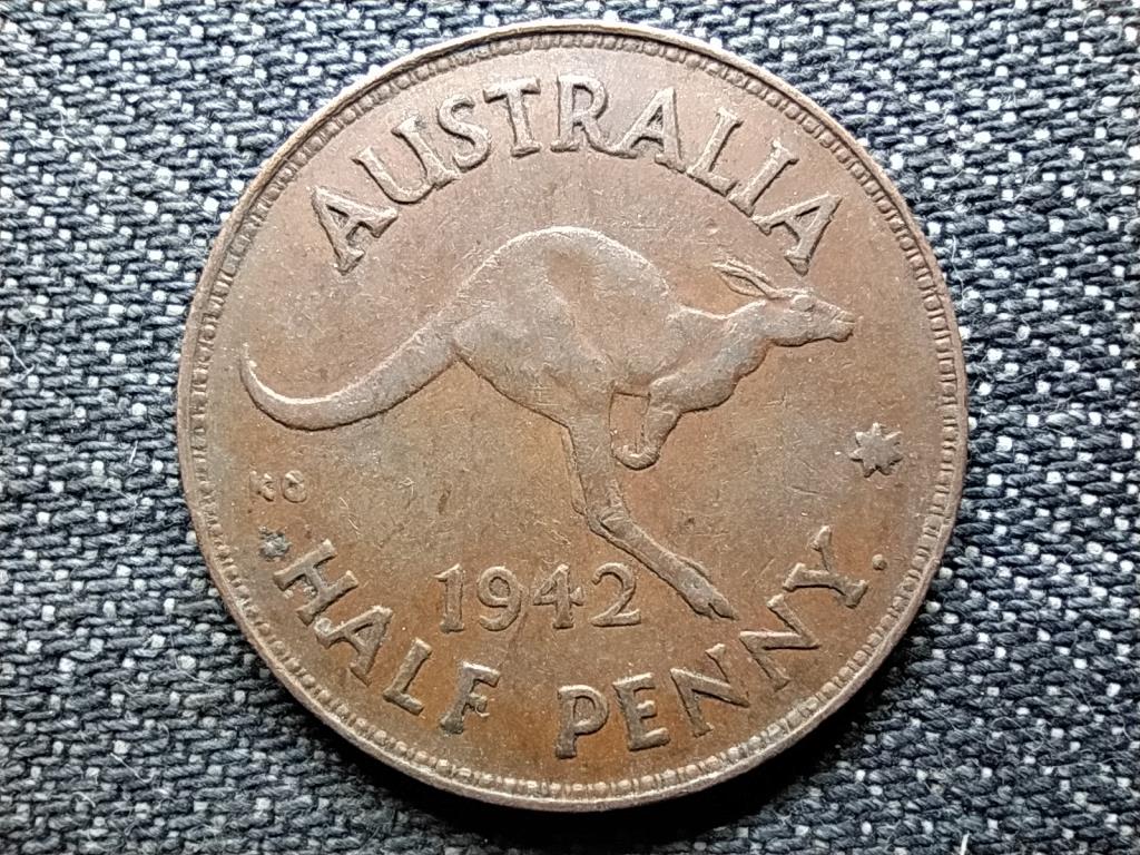 Ausztrália VI. György (1936-1952) 1/2 Penny 1942 •