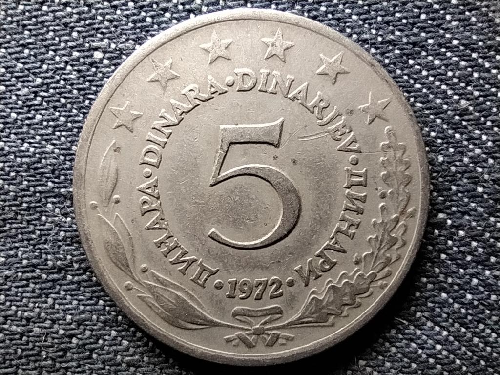 Jugoszlávia 5 Dínár 1972