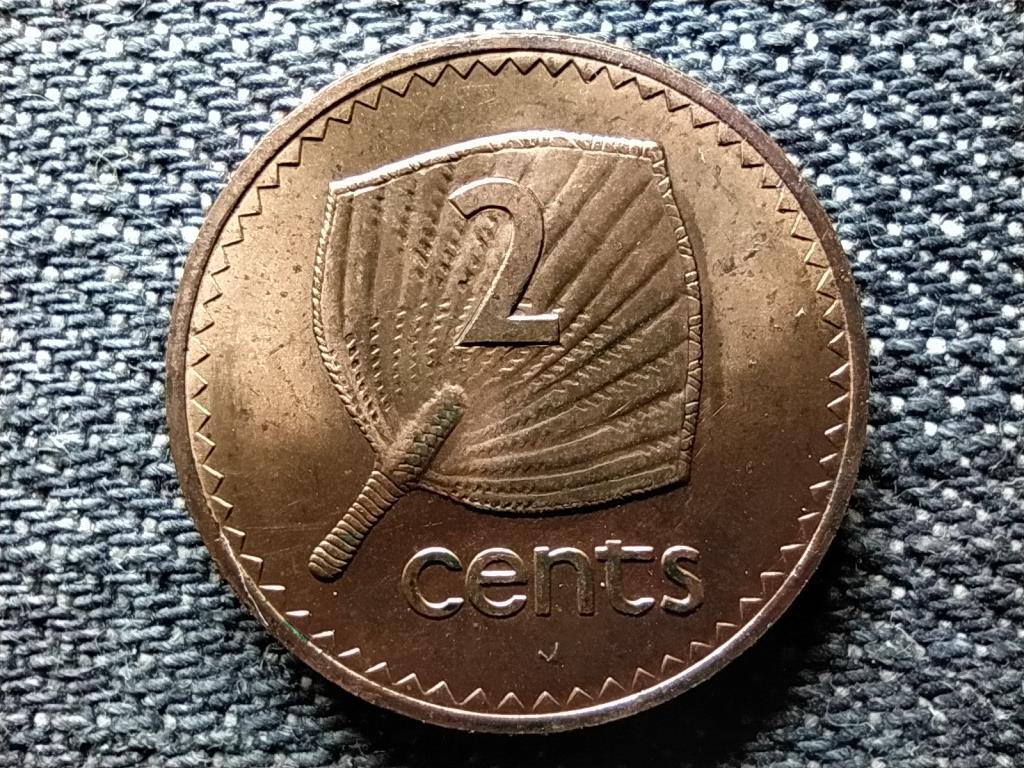 Fidzsi-szigetek II. Erzsébet legyező 2 cent 1969