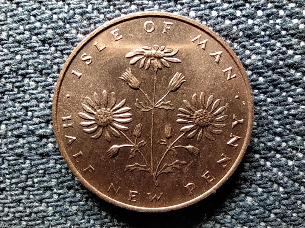 Man-sziget II. Erzsébet 1/2 Új penny 1971