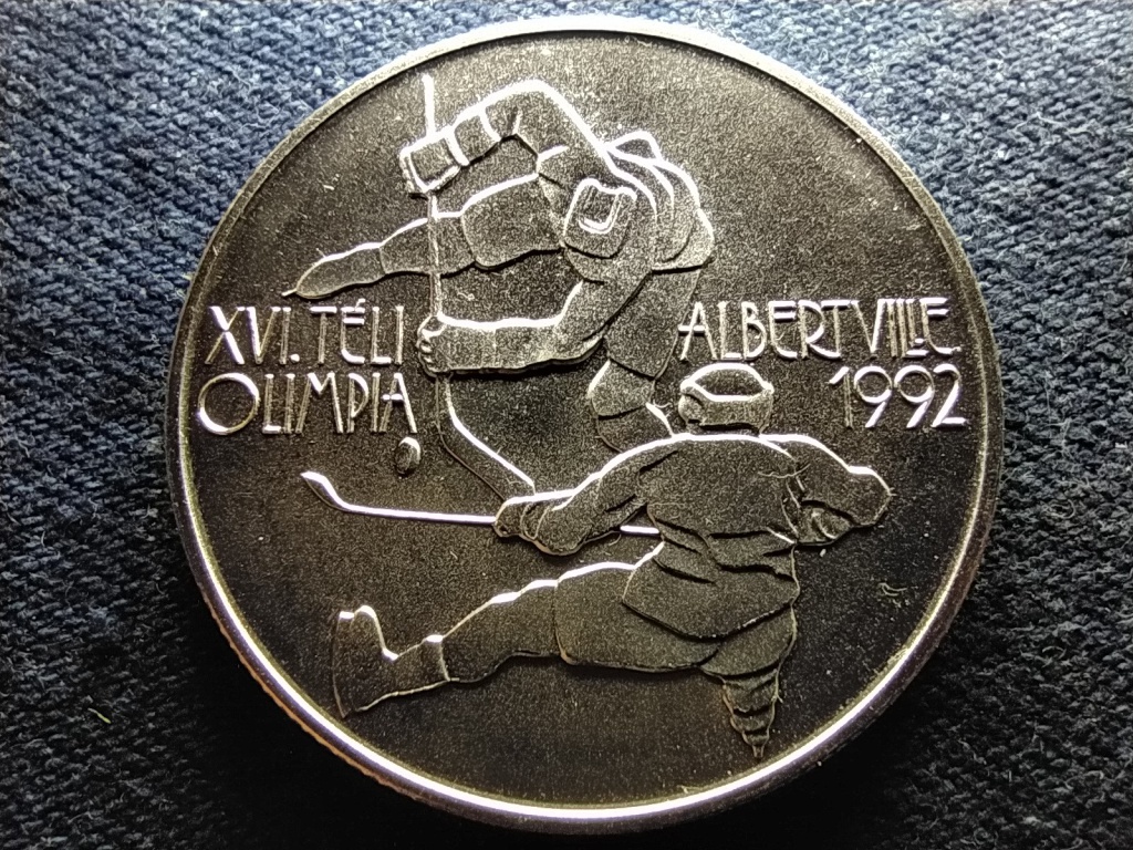 XVI. Téli olimpia - Albertville .900 ezüst 500 Forint 1989 BP BU