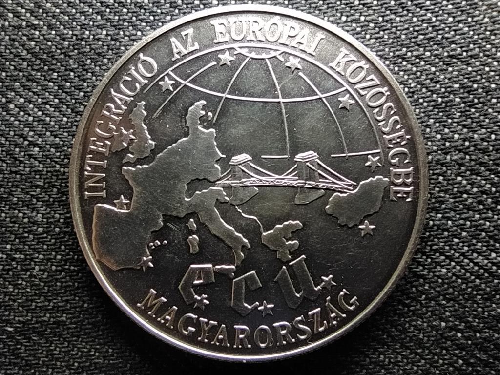E.C.U. - Integráció az Európai Unióba Lánchíd .925 ezüst 500 Forint 1993 BP BU