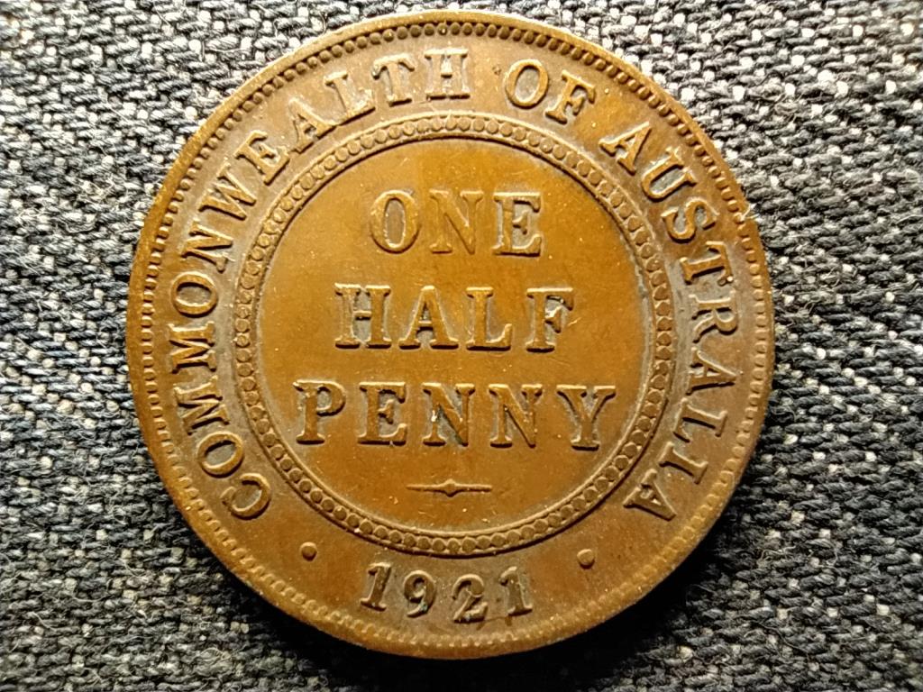 Ausztrália V. György 1/2 Penny 1921