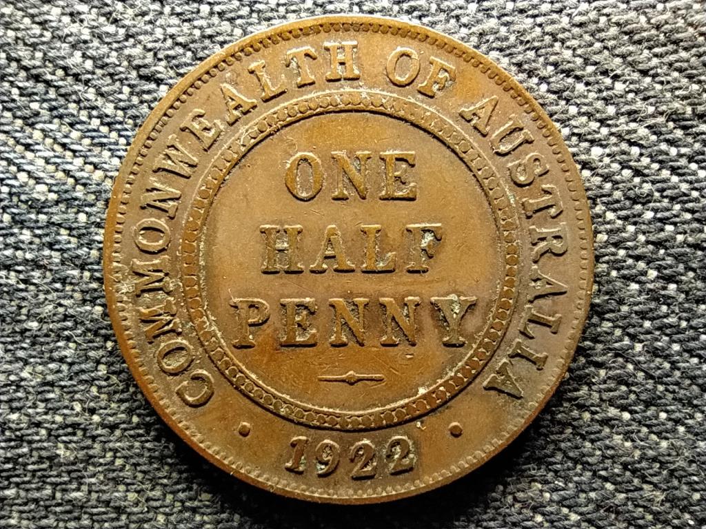Ausztrália V. György 1/2 Penny 1922