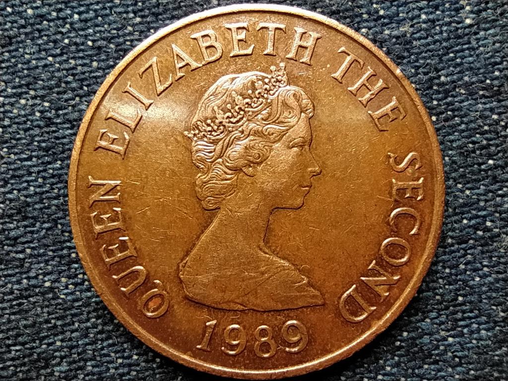 Jersey II. Erzsébet St. Helier remetelak 2 penny 1989