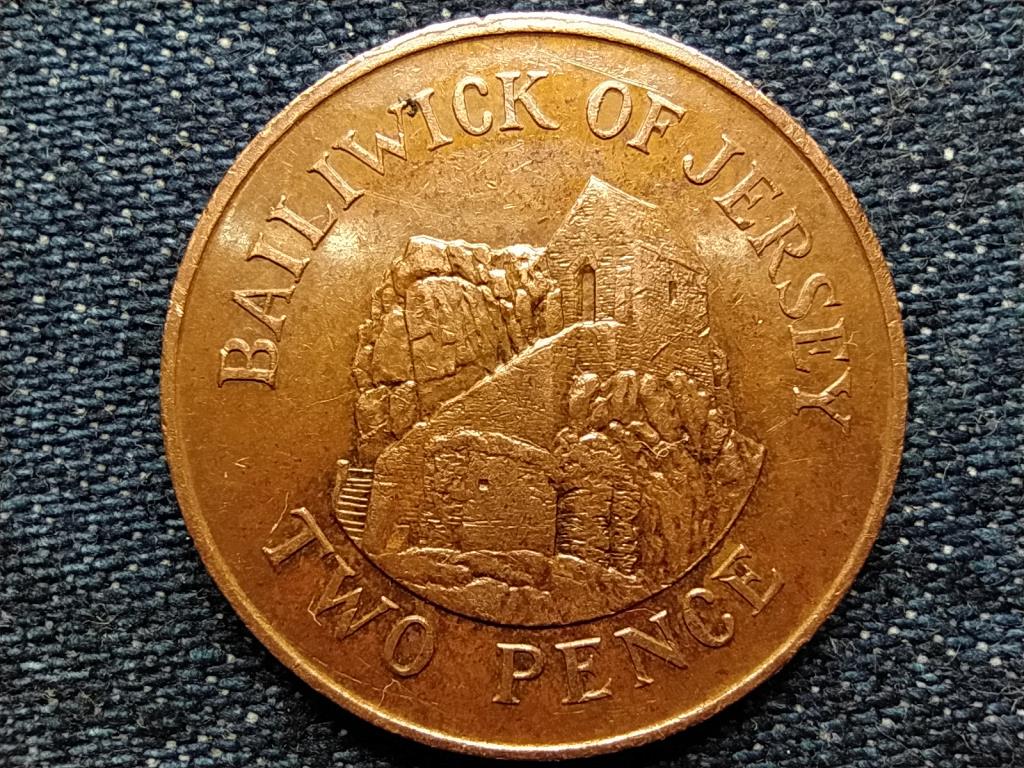 Jersey II. Erzsébet St. Helier remetelak 2 penny 1989