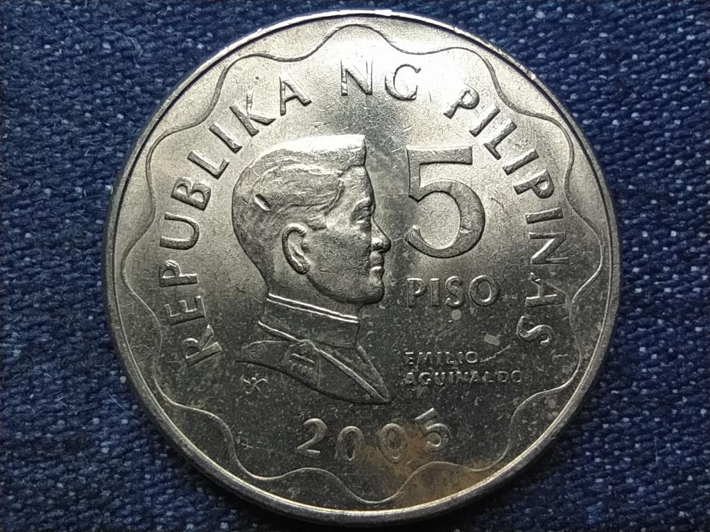 Fülöp-szigetek Emilio Aguinaldo 5 peso 2005 BSP